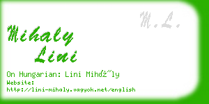 mihaly lini business card